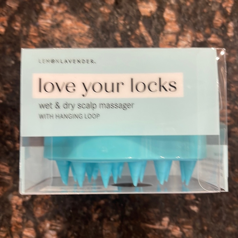 Lemon lavender wet/dry scalp massager